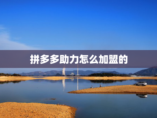 拼多多助力怎么加盟的