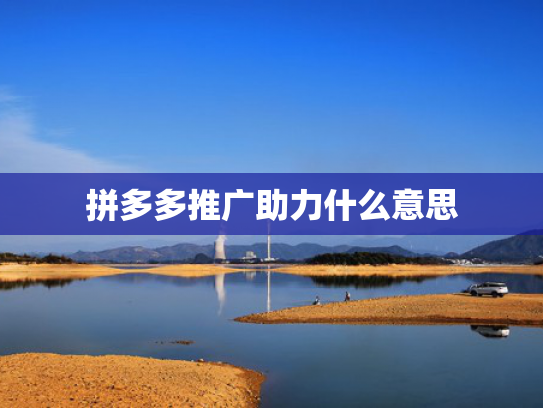 拼多多推广助力什么意思