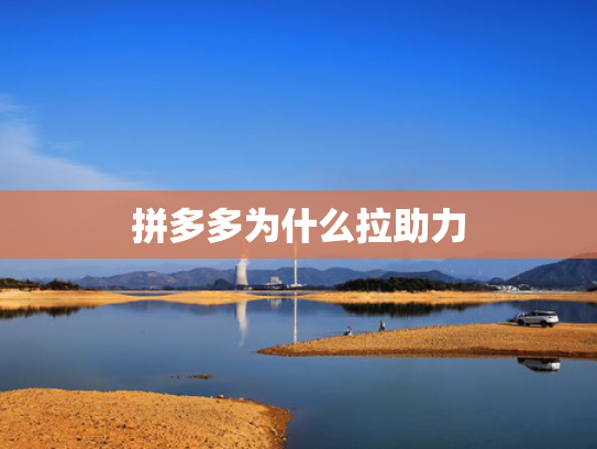 拼多多为什么拉助力