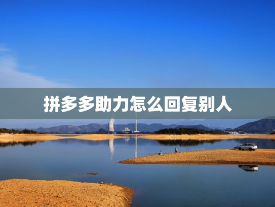 拼多多助力怎么回复别人