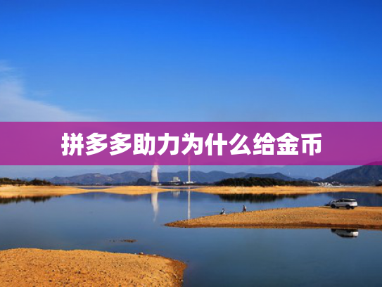 拼多多助力为什么给金币